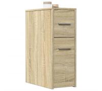 Iiaky Armario de baño Estrecho con Ruedas Madera Muebles auxiliares de baño Bathroom Cabinet Mueble de baño Roble Sonoma // 855279