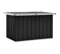 Iiaky Baúl de Exterior Impermeable Baúl Almacenaje Exterior Arcón jardín terraza metálico Arcón de Almacenaje Impermeable de Acero Galvanizado-Antracita-109 x 67 x 65 cm