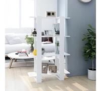 Iiaky Estantería/Divisor de Espacios Blanco 80x30x123,5 cm estanterias Salon Mueble estanteria estanterias para Libros estanterias librerias