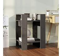 Iiaky Estantería/Divisor de Espacios Madera Pino Gris 41x35x57 cm estanterias Salon Mueble estanteria estanterias para Libros estanterias librerias