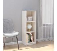 Iiaky Estantería/Divisor Espacios Madera Pino Blanco 36x33x110 cm estanterias Salon Mueble estanteria estanterias para Libros estanterias librerias