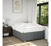 Iiaky Estructura de Cama sin colchón somier Estructura Cama Base de Cama Bed Frame Mueble camatela Gris Oscuro 120x190 cm // 3284819