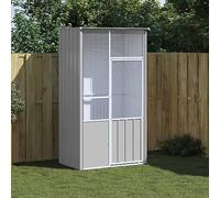 Iiaky Jaula de pájaros Acero galvanizado Gris 115x78x200 cm Jaula Pajaros Grande Jaula Agapornis