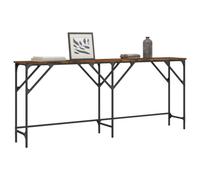 Iiaky Mesa Consola Madera Mueble recibidor Entrada Consola Mueble Mesa recibidor Console Table de ingeniería Roble Ahumado 180x29x75 cm
