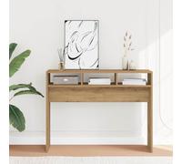 Iiaky Mesa Consola Madera Mueble recibidor Entrada Consola Mueble Mesa recibidor Console Table de ingeniería Roble Artesanal 105x30x80 cm