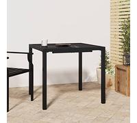 Iiaky Mesa de jardín de Acero Gris Antracita 80x80x72 cm Mesa Extensible Jardin Outdoor Dining Tables