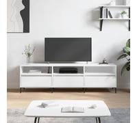 Iiaky Mueble de TV Madera contrachapada Blanco 150x30x44,5 cm Mueble Tele
