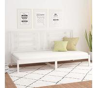 Iiaky Sofá Cama Madera Estructura Cama Cama Madera Cama Individual Maciza de Pino Blanco 90x200 cm // 3108057