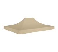 Iiaky Techo de Carpa para Celebraciones Beige 4x3 m 270 g/m² Funda de Repuesto para toldo de Techo toldo Repuesto para cenador velador Plegable