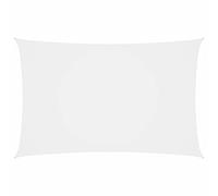 Iiaky Toldo de Vela Rectangular Tela Oxford Blanco 3x6 m Toldo Parasol Transpirable y UV Protección Solar