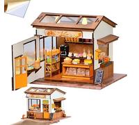iiecrKiie Kit de casa de muñecas en miniatura, kit de casa pequeña, kit de manualidades con muebles, regalos de manualidades/decoración del hogar para la familia (Boulanger's Bakery-B)