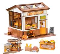 iiecrKiie Kit de casa de muñecas en miniatura, kit de casa pequeña, kit de manualidades con muebles, regalos de manualidades/decoración del hogar para la familia (Boulanger's Bakery-A)