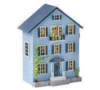 iiecrKiie Kit de casa en miniatura 3D, kits de casa pequeña para construir, manualidades de madera para adultos, mini kits de modelo con LED y muebles, para adultos, amigos, amantes de regalo de