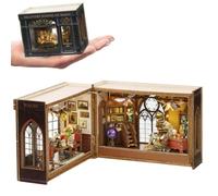 iiecrKiie Kit de muebles de casa de muñecas de madera en miniatura, mini casa de muñecas hecha a mano con LED, juguetes creativos de madera para adultos, amigos, amantes, regalo de cumpleaños