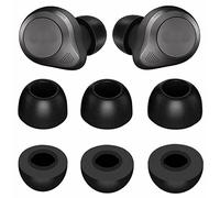 IiEXCEL 3 Pares Memory Form Ear Tips Buds for Elite 85T, S/M/L 3 Size Replacement Reduce Noise Fit in Case Premium Earbuds Gel Compatible with Jabra Elite 85t - S/M/L Black