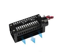 IINCOOY Ventilador de Tambor de Flujo Cruzado Negro | Carcasa de acero al carbono, motor silencioso, impulsor agrandado, adecuado for diversas ocasiones.(30090,24V)