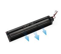 IINCOOY Ventilador de Tambor de Flujo Cruzado Negro | Carcasa de acero al carbono, motor silencioso, impulsor agrandado, adecuado for diversas ocasiones.(50260,12V)