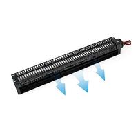 IINCOOY Ventilador de Tambor de Flujo Cruzado Negro | Carcasa de acero al carbono, motor silencioso, impulsor agrandado, adecuado for diversas ocasiones.(50290,12V)