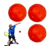 IIndoor Pickleballs - 3X Pickleballs For Noise Reducing PU Foam, 74mm Quiet Warm Up Pickleball Drills, Soft Hollow Pickle Balls Indoor Outdoor Use, Yards Lawns Gyms Patios, Practice Training Balls For