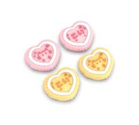 IINE Cute Silicone Thumb Grip Caps for Switch 2 / Switch 2 Pro / PS5 Controller, Joystick Caps, Thumbstick Covers, Cat, Analogue Stick Caps, Non-Slip (Vintage Heart Biscuit (4pcs))