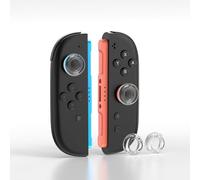 IINE Juego de 2 tapas de silicona suave para joystick Switch 2 - 2 unidades, fundas antideslizantes transparentes para joypad