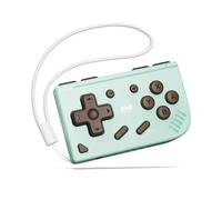 IINE Mini Retro Game Controller, Pocket-Size Wireless Mini Game Controller with Keychain Design, Portable Travel Controller for Mobile & PC Gaming (Mint Chocolate Green)
