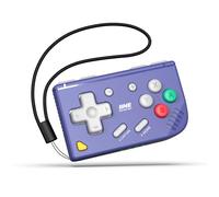 IINE Mini Retro Game Controller, Taschengröße, kabelloser Mini-Game-Controller mit Schlüsselanhänger-Design, tragbarer Reise-Controller für Mobile & PC-Gaming (Retro Purple)