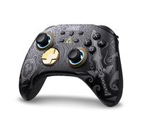 IINE Wireless Controller, Switch Pro Controllers for Switch/Lite/OLED, Switch Remote Gamepad with Headset Jack/RGB Lights/Macro Settings/Wake up/Turbo/Adjustable Dual-Motor Vibration