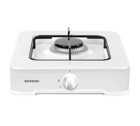 IINFINITON | Cocina de Gas Portatil GGP-W1 | 30cm de Ancho | Hornillo a Gas | Quemadores desmontables | 1 Fuego | Portatil | Apoyo antideslizante | Color Blanco