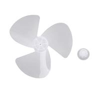 iiniim Aspas del ventilador Aspas de 3 Hojas Plásticas de Ventilador Con/Sin Tuerca para Ventilador de Techo Ventilador de Pie Mesa Repuestos Ventilador Blanco 2pc 16 inch