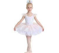 iiniim Niños Vestido De Baile De Ballet para Niñas Bailar Actuación Brillo Evento Entrenamiento Un Rosa 3-4 años