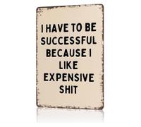 IINKUEYK Cool Vintage Sign I Aim High For Things Vintage Tin Board For Basement Game Room 8 X 12 inch