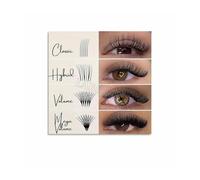 IINKUEYK Eyelash Mapping Chart Metal Sign Lash Styles and Shapes Reference for Lash Technician Salon Wall Decor Beauty Studio Art 8 X 12 in