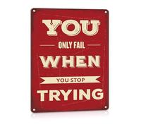IINKUEYK Farmhouse Decor Metal Sign Vintage Tin Plaque Inspirational Word Art Wall Hanging for Porch Entryway (8 X 12 in)