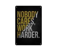 IINKUEYK Grind Now Shine Later Motivational Quote On Vintage Tin Sign Hard Work Pay Off Inspirational Saying For Office Wall-Art And Decor 8 X 12 in