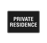 IINKUEYK No Trespassing Private Residence Sign Reflective Rust Aluminum Sign for Rural Driveway Hunting Land Vacation Home Keep Out Notice (8 X 12 inch)