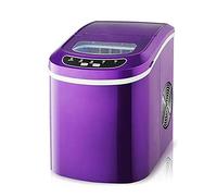 IIPOSAQQ Easy to Clean Portable Ice Maker First Ice in 6 Minutes 12 Kg/24 H Ice Maker Machine for Countertop with Ice Scooper and Basket Ice Maker for Home with Automatic Shutoff Purple