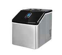 IIPOSAQQ Home Commercial Ice Maker 55Lbs/24H Portable Ice Maker 24 Cubes Ready in 10-15 Mins Stainless Steel Low Noise 160 Pcs Ice Storage Capacity for Home Restaurant Bar