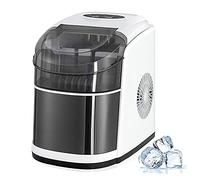 IIPOSAQQ Ice Maker Automatic 9 Ice Cubes Ready in 6 Minutes Makes 33 Lbs of Ice per 24 Hours See Through Lid Countertop Ice Maker Machine Compact and Self Cleaning Stainless Steel