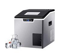 IIPOSAQQ Ice Maker Commercial Ice Maker Machine with Storage 84Lbs/24H Stainless Steel Under Counter Ice Machine with 6.6 Lbs Ice Storage Capacity Self Clean Fast Ice Making