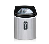 IIPOSAQQ Ice Maker Machine Counter Top Small Prodution Time for Ice Cubes in 8 Min Make 15Kg Ice in 24Hrs 2.2L Stainless Steel Ice Maker for Kitchen Home Odorless Portable