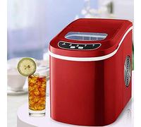 IIPOSAQQ Ice Maker Machine Portable on 15Kg Ice/24 H Tank CounterTop Electric Ice Machine Silent Easy Operati Perfect for Parties Mixed Drinks (A)