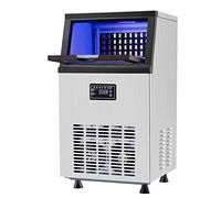 IIPOSAQQ Portable Ice Maker Machine for Commercial - 36 Cubes Ice Ready in 15 Minutes Makes 77 lbs of Ice per 24 Hours Compact Lightweight Ice Maker with 22 LB Ice Storage Black