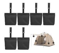 IIRC Sacos de arena para carpa, 8 unidades, saco de arena pequeño, peso con accesorios de fijación, bolsas de arena para pabellón, tienda de campaña, cortinas exteriores