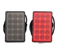 IITA Luz Antiniebla Posterior 1 Unidad Luz LED Freno Tercera Luz Freno F1 Estilo 15 LED Trasera Luz Estroboscópica Intermitente Luz Freno Trasera Rojo Trasera Luz De Freno (Color : Negro)
