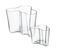 Iittala 2 Jarrones Alvar Aalto transparente
