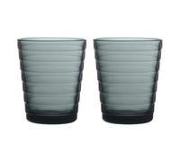 Iittala 2 vasos Aino Aalto 22 cl gris oscuro