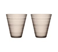 Iittala 2 vasos Kastehelmi 30cl lino