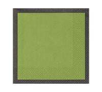 Iittala 20 Servilletas de papel Play 33x33 cm Verde musgo-negro