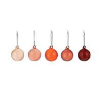 Iittala Bolas de navidad vidrio Iittala 40 mm 5 piezas rojo